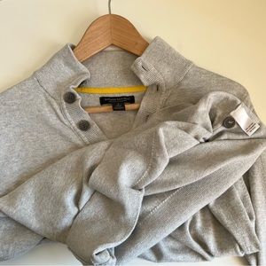 Banana Republic Cotton Cashmere Sweater - light gray